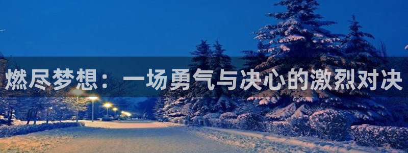 沐鸣2平台开户：燃尽梦想：一场勇气与决心的激烈对决